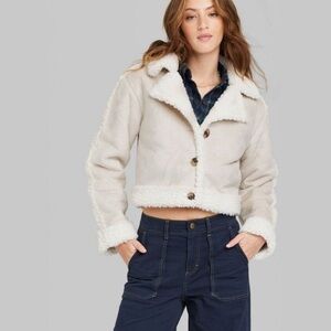 Wild Fable Tan Teddy Jacket